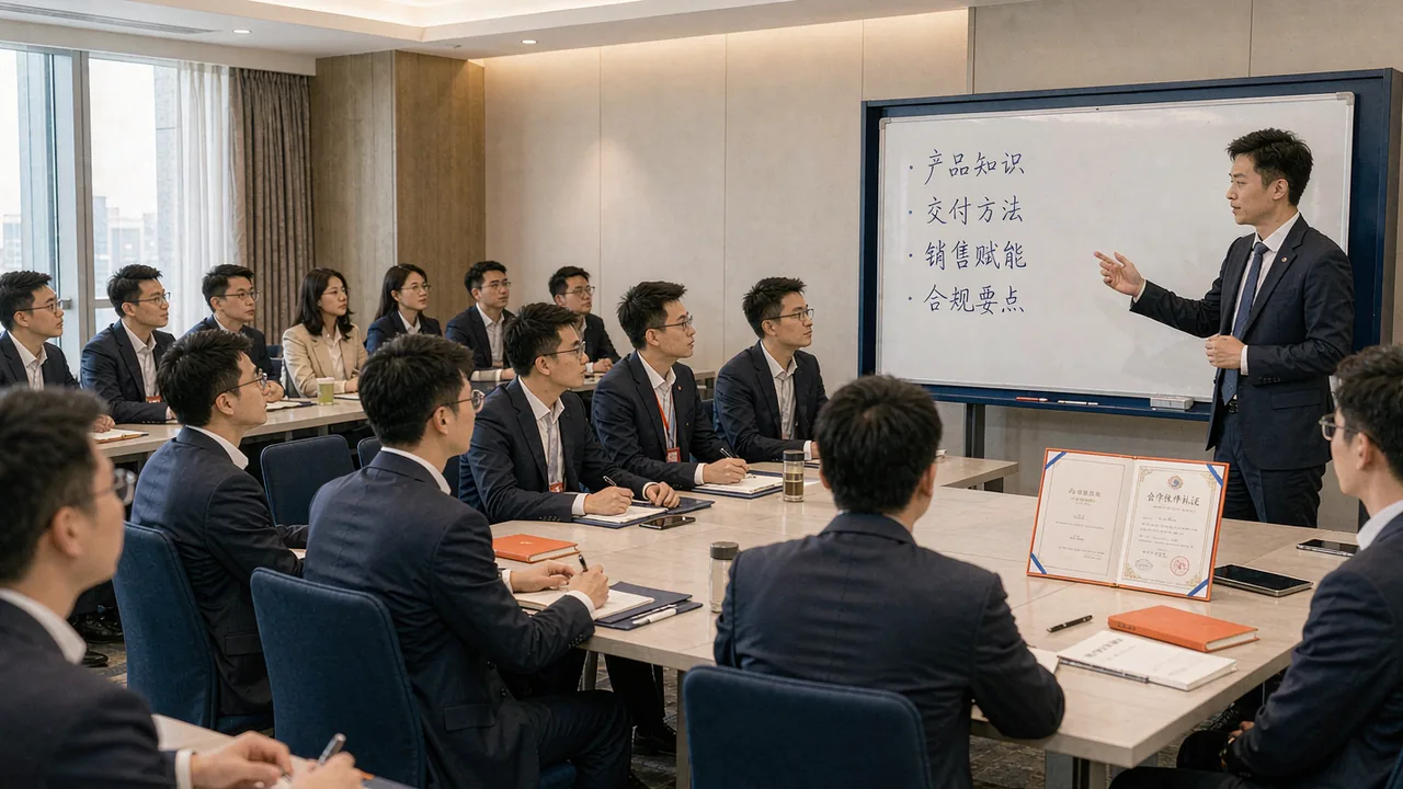 合作伙伴培训现场与认证证书